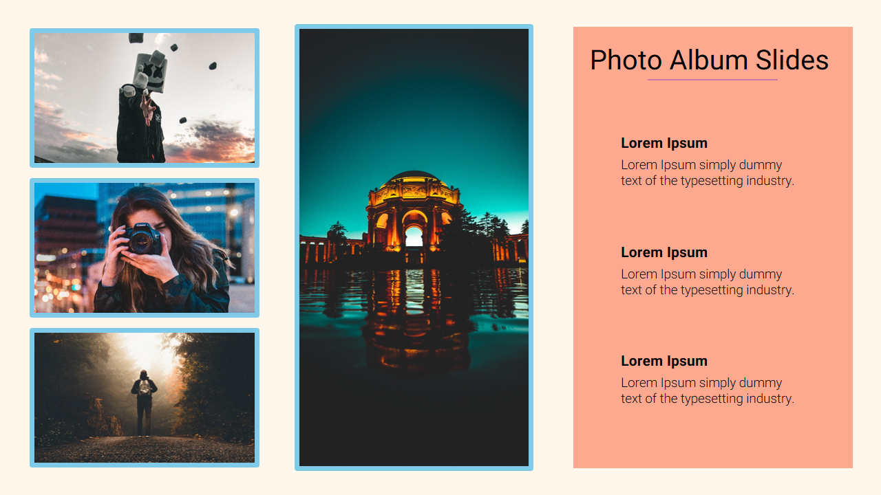 Add Photo Album Google Slides Presentation Template